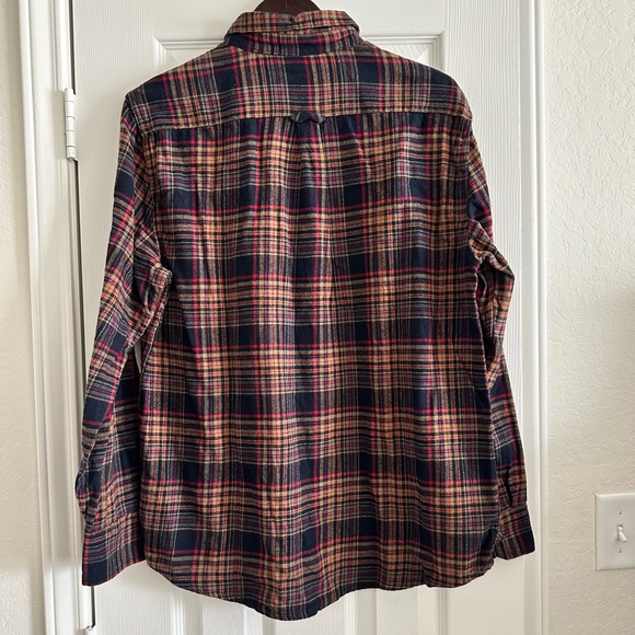 Eddie Bauer - Men's Night Sky Ohio Plaid Relaxed Fit Flannel Shirt, Medium - Picture 2 of 8